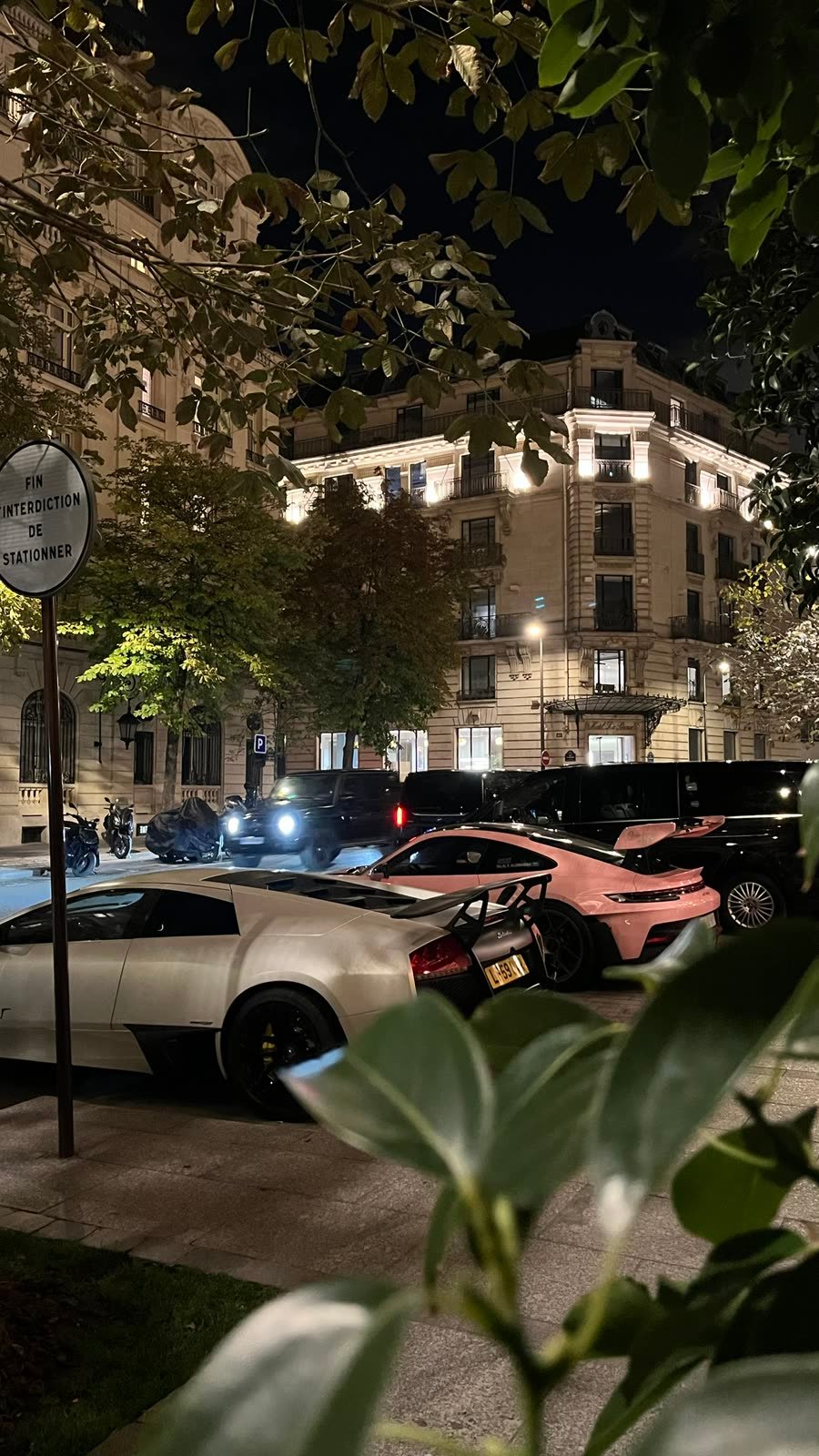 Lamborghini Murcielago SV and Porsche GT3 RS in Paris